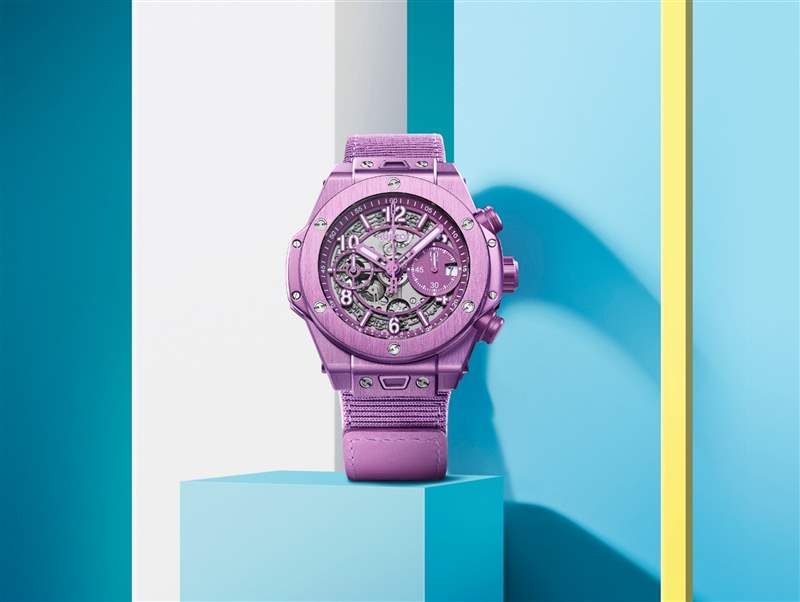 圖片來源:HUBLOT HUBLOT紫色狂迷延續為夏日活力而設計的最新BIG BANG UNICO-復刻表