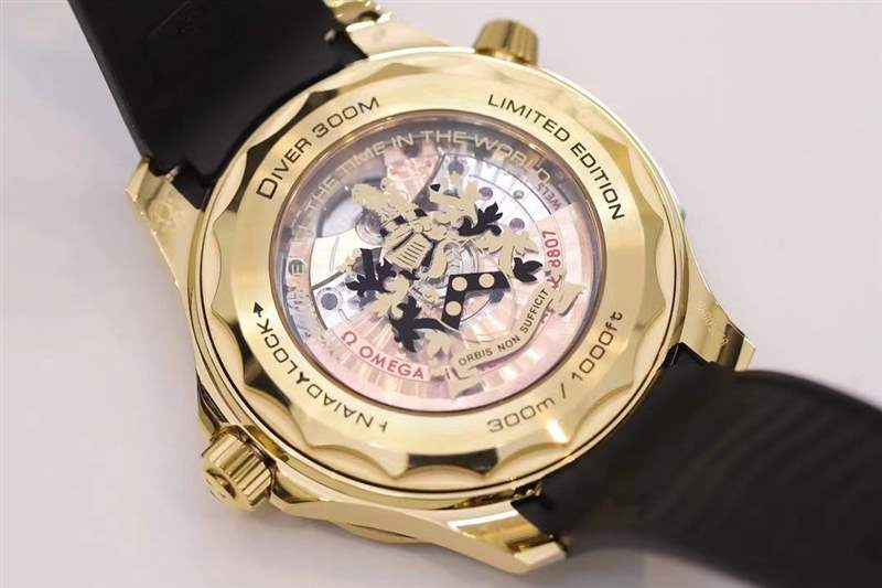 OR廠歐米茄海馬300米「黃金女王密使」與正品對比評測-復刻表