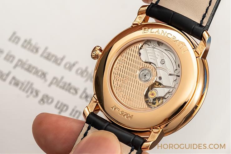 一身斯文下的獨(dú)門本事|寶珀Villeret午夜藍(lán)全日歷月相與超薄腕表-復(fù)刻表