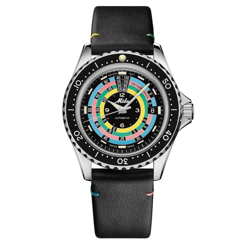 Mido海洋之星減壓計(jì)時(shí)器1961「夢幻彩色圈」-復(fù)刻表