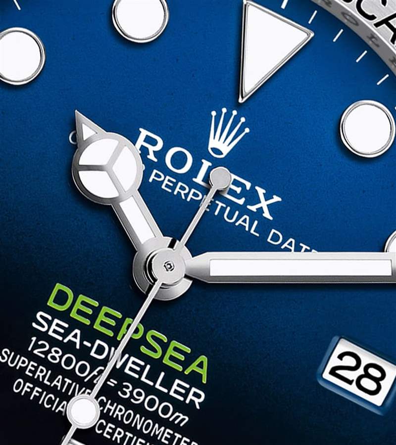 鏡面加上了防反光涂層,讓面盤上的資訊看起來更清晰。 (Rolex) 2022勞力士Rolex Deepsea手表7項新革新勞力士隱藏款細節升級不加價-復刻表