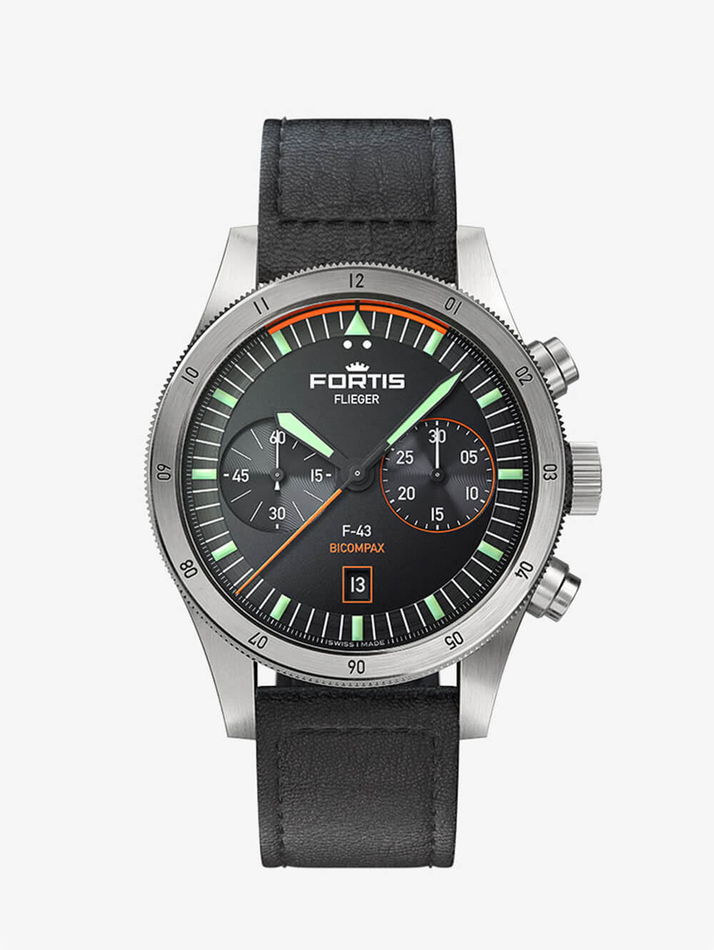 俄羅斯小眾手表富通Fortis Flieger F-43 Bicompax-復(fù)刻表