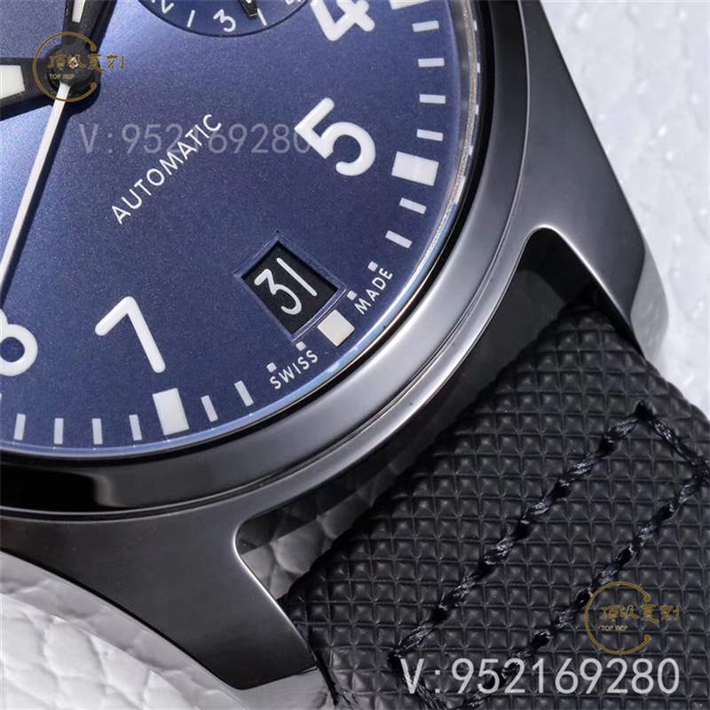 ZF廠萬(wàn)國(guó)大飛-ZF廠萬(wàn)國(guó)大飛行員IW502003藍(lán)盤陶瓷復(fù)刻做工怎么樣-復(fù)刻表