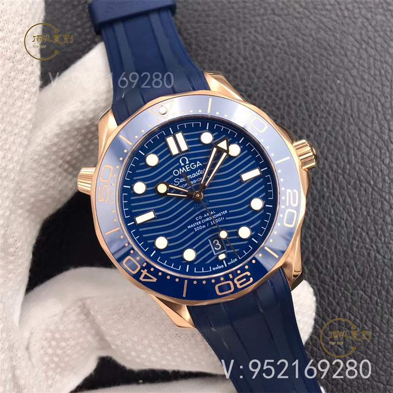 VS廠歐米茄海馬300「尊享版」全玫瑰金藍盤復刻表做工怎么樣-復刻表