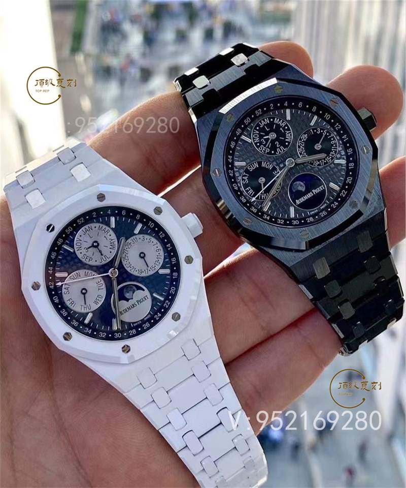 APS廠AP愛(ài)彼萬(wàn)年歷白陶瓷AP26579計(jì)時(shí)表復(fù)刻做工怎么樣-復(fù)刻表