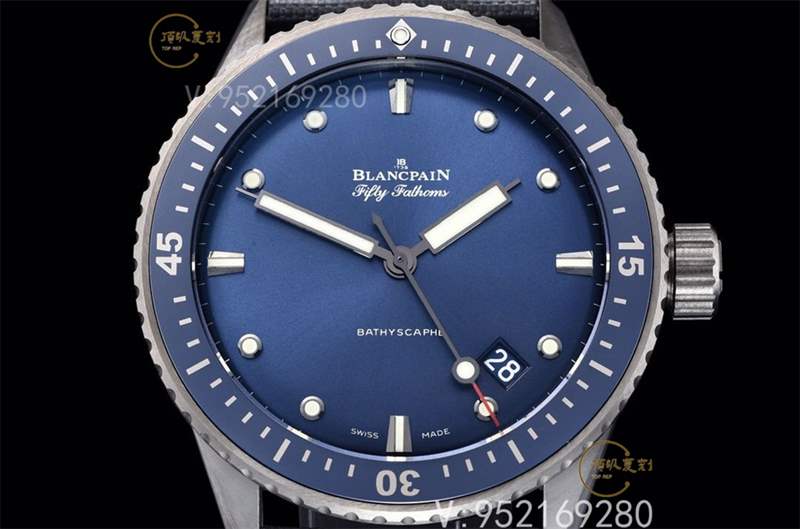 GF廠寶珀五十噚5000黑陶瓷藍盤復刻表做工怎么樣-復刻表