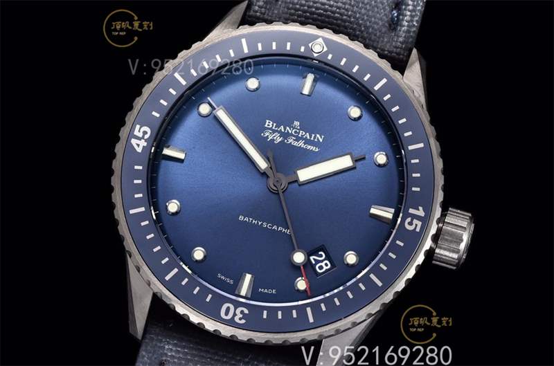 GF廠寶珀五十噚5000黑陶瓷藍盤復刻表做工怎么樣-復刻表