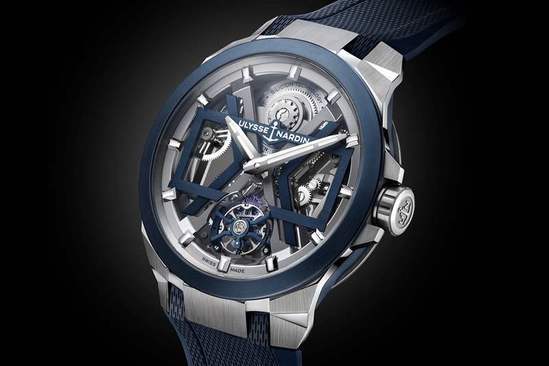 雅典表Ulysse Nardin Blast系列1723-400經(jīng)典機械設(shè)計腕表-復(fù)刻表