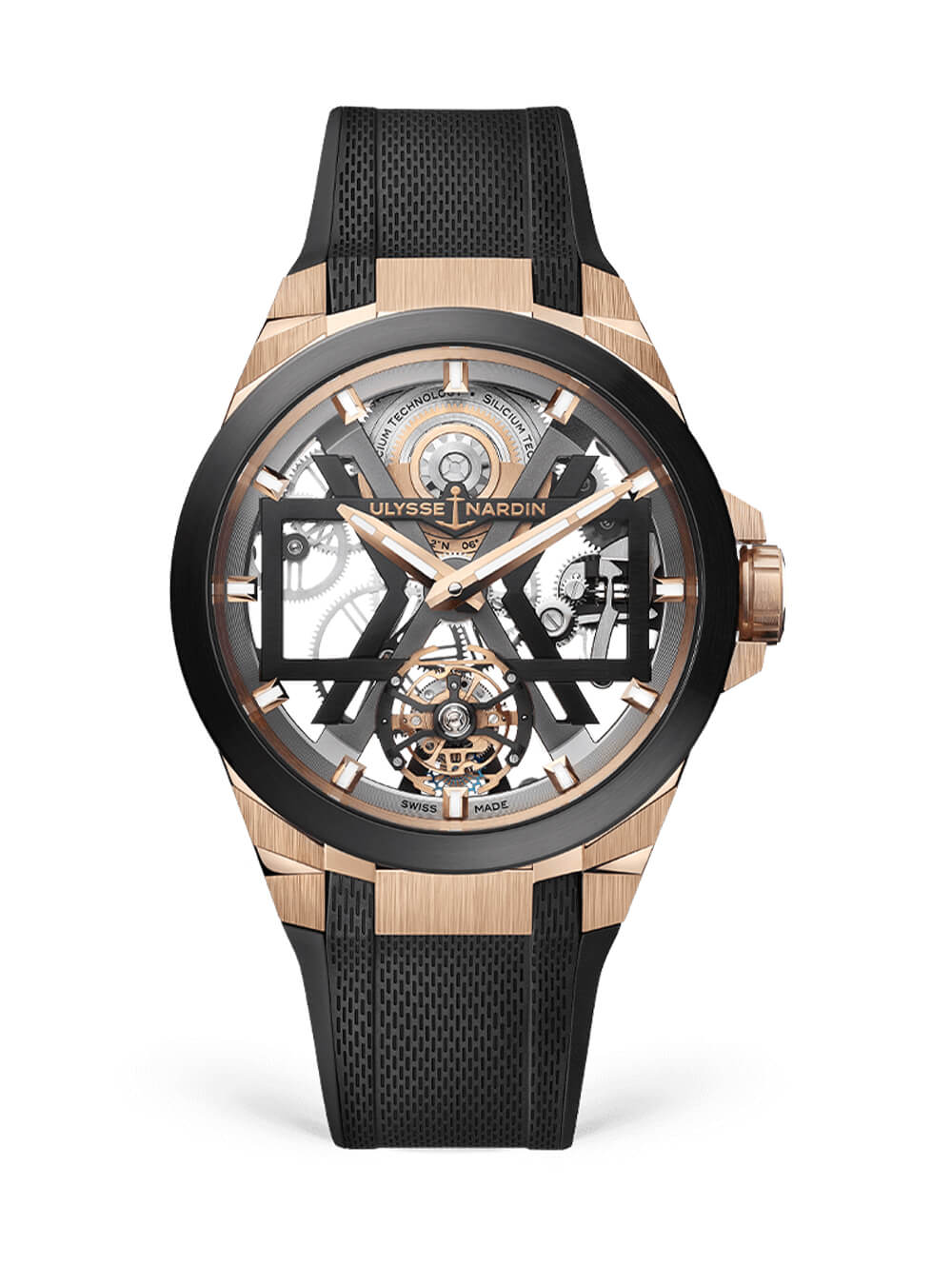 雅典表Ulysse Nardin Blast系列1723-400經(jīng)典機械設(shè)計腕表-復(fù)刻表
