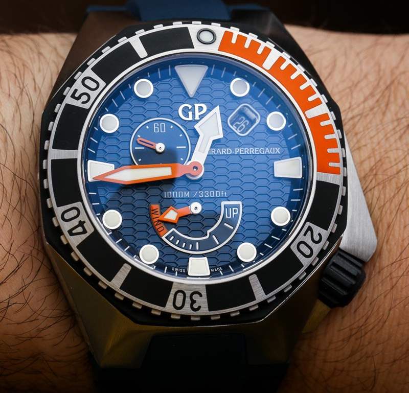 芝柏Sea Hawk藍(lán)色腕表上手-復(fù)刻表