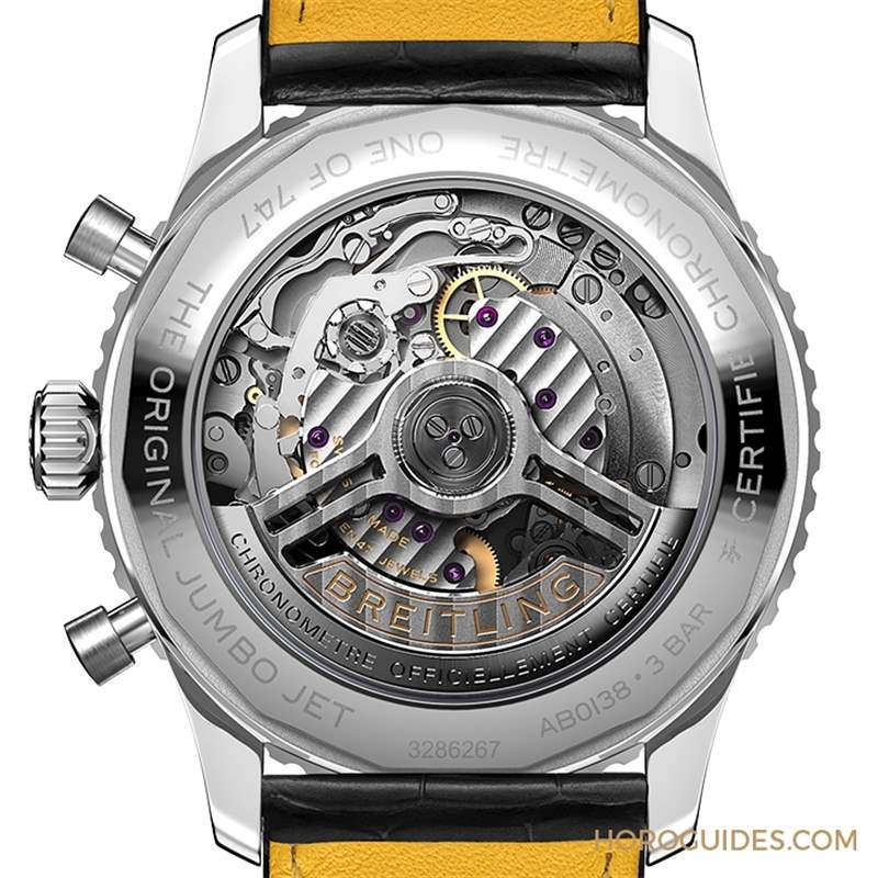 BREITLING - 頌揚原始巨無霸噴射機，BREITLING Navitimer B01「波音747限量版」