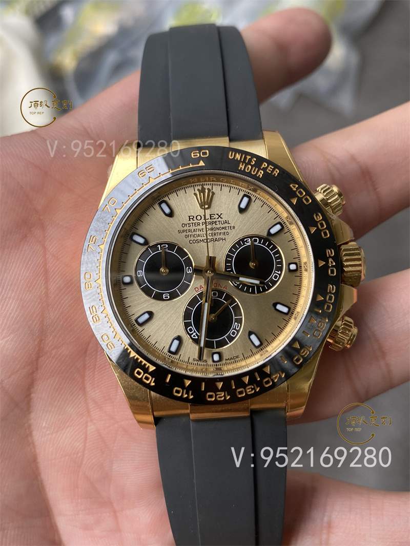 勞力士4130機芯余文樂迪通拿復(fù)刻表那個廠做的最好,BT廠和C廠對比那個更接近正品-復(fù)刻表