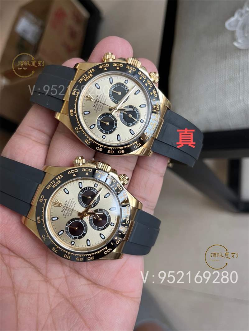 勞力士4130機芯余文樂迪通拿復(fù)刻表那個廠做的最好,BT廠和C廠對比那個更接近正品-復(fù)刻表