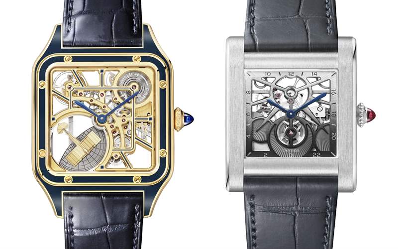 Cartier新品亮點：Santos-Dumont鏤空「小飛機」擺陀，Tank Normale 24小時顯示，Tank Louis Cartier三色金馬賽克-復刻表