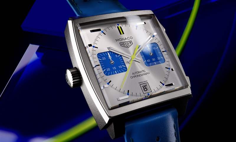 TAG HEUER - 法國賽車藍來了，TAG Heuer Monaco計時碼表限量新色亮相