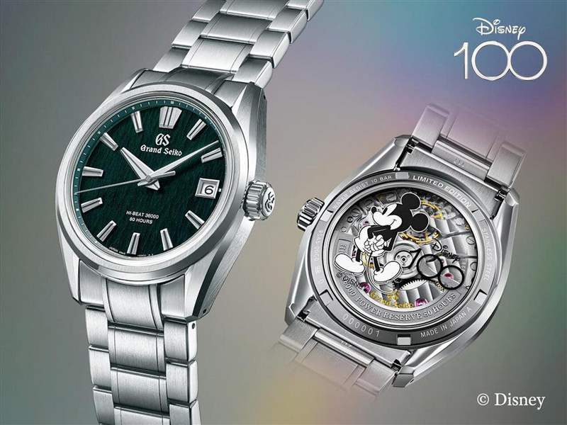 2023年為Disney迪士尼的100周年里程碑，GRAND SEIKO特別推出一款以SLGH011為基礎(chǔ)、限量100只的紀(jì)念表。 （GRAND SEIKO）