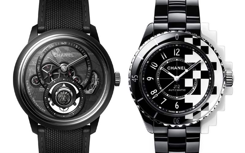 Chanel香奈兒新品亮點：Monsieur de Chanel隕石盤陀飛輪，J12 Cyber??netic黑白像素-復刻表