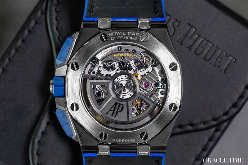 愛彼皇家橡樹離岸型自動上鏈計時黑色和藍(lán)色陶瓷腕表-復(fù)刻表