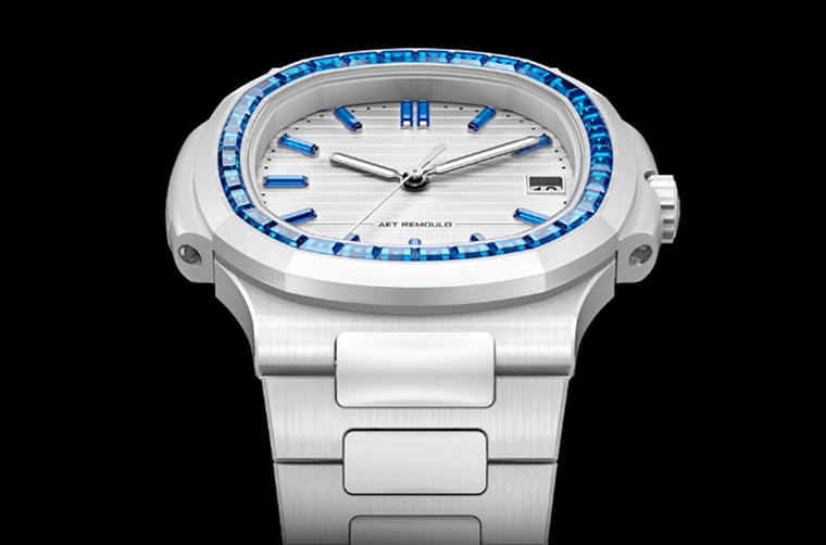 「白陶瓷搭彩色寶石」百達翡麗金鷹5711掀起高級運動表奢華風-復(fù)刻表