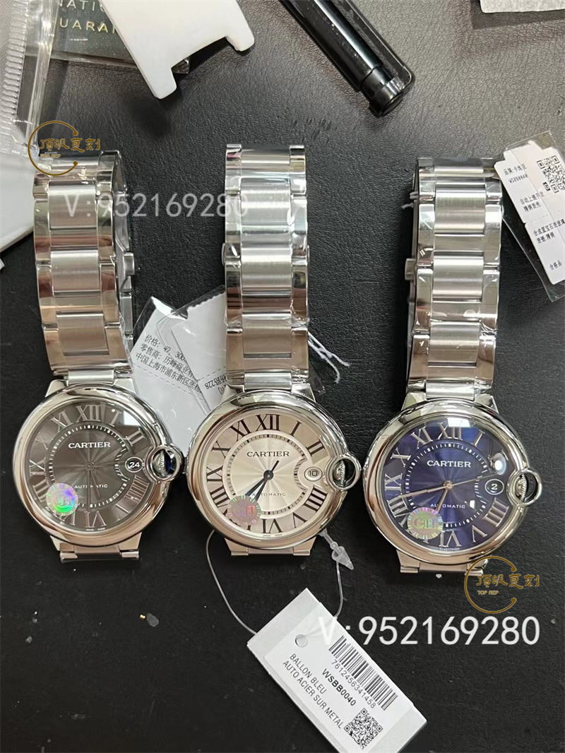 CH廠卡地亞40mm藍氣球快拆表帶做工值得入手嗎-復刻表