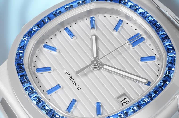 「白陶瓷搭彩色寶石」百達翡麗金鷹5711掀起高級運動表奢華風-復(fù)刻表