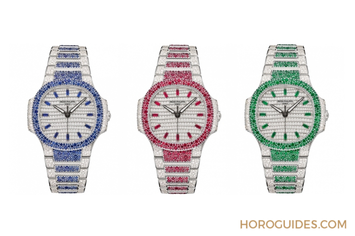 PATEK PHILIPPE - Ladies First！ 百達翡麗最新Aquanaut Luce「彩虹」三問表與Nautilus織紋復合表帶