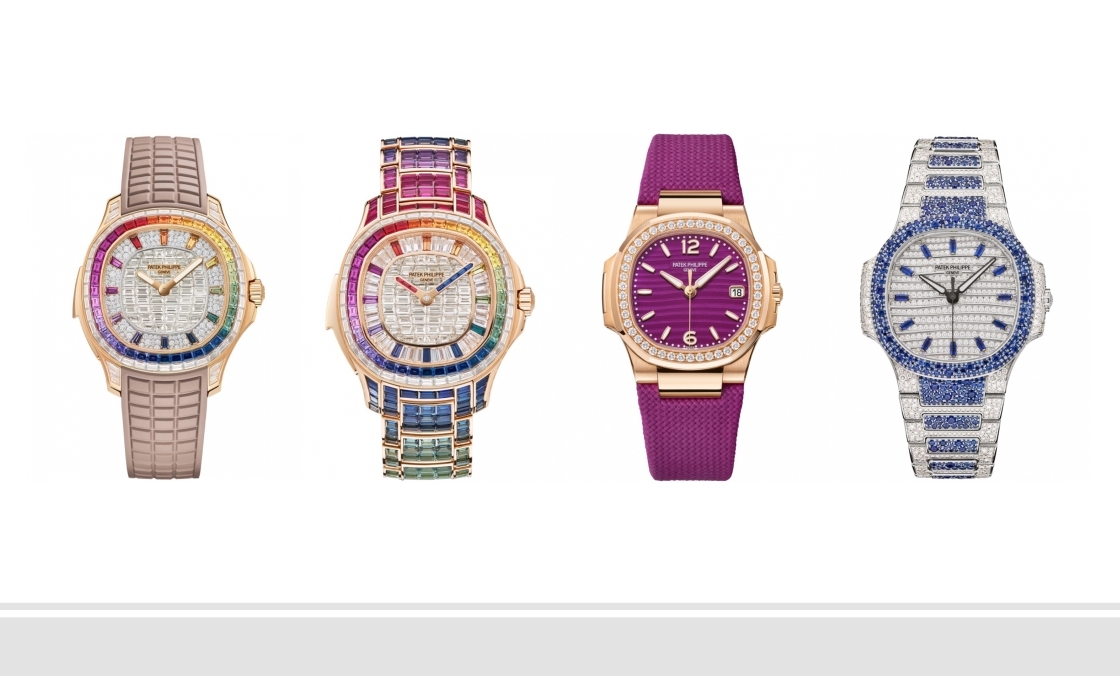 PATEK PHILIPPE - Ladies First！ 百達翡麗最新Aquanaut Luce「彩虹」三問表與Nautilus織紋復合表帶