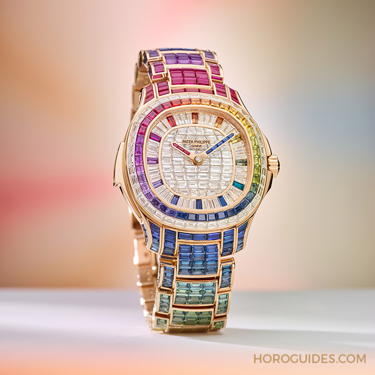 PATEK PHILIPPE - Ladies First！ 百達翡麗最新Aquanaut Luce「彩虹」三問表與Nautilus織紋復合表帶