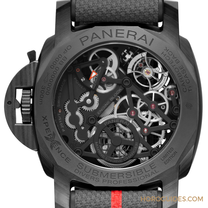 OFFICINE PANERAI - PANERAI首次采Carbotech打造陀飛輪表款｜體驗版Submersible Tourbillon GMT Luna Rossa-PAM01405