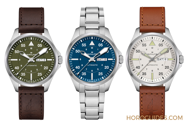 HAMILTON - 設計微調、新增尺寸，HAMILTON Khaki Aviation Pilot系列七款新作再現軍風