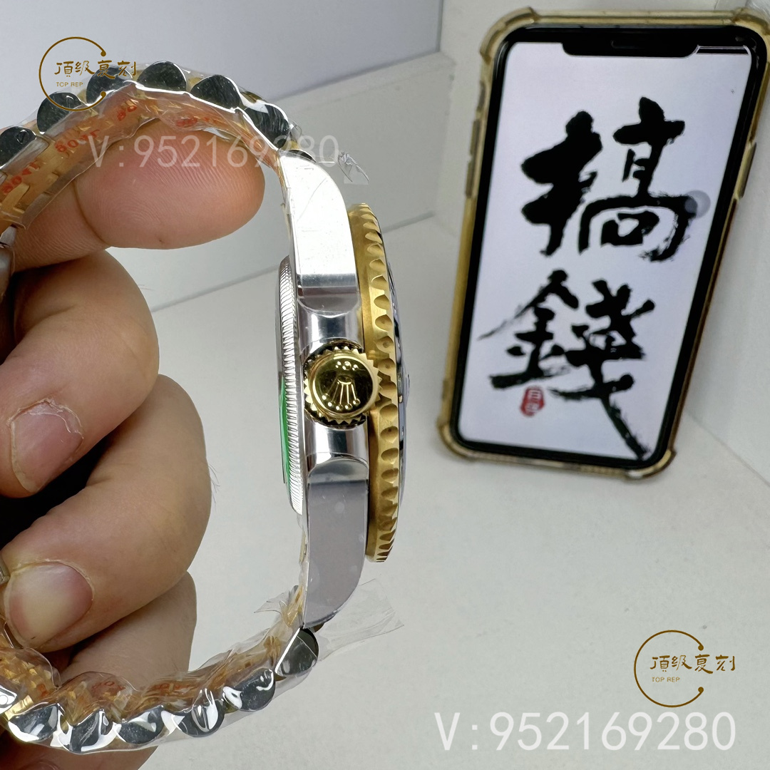 ARF廠新品勞力士配重版格林尼治間金皮蛋圈126713重量多少-復(fù)刻表