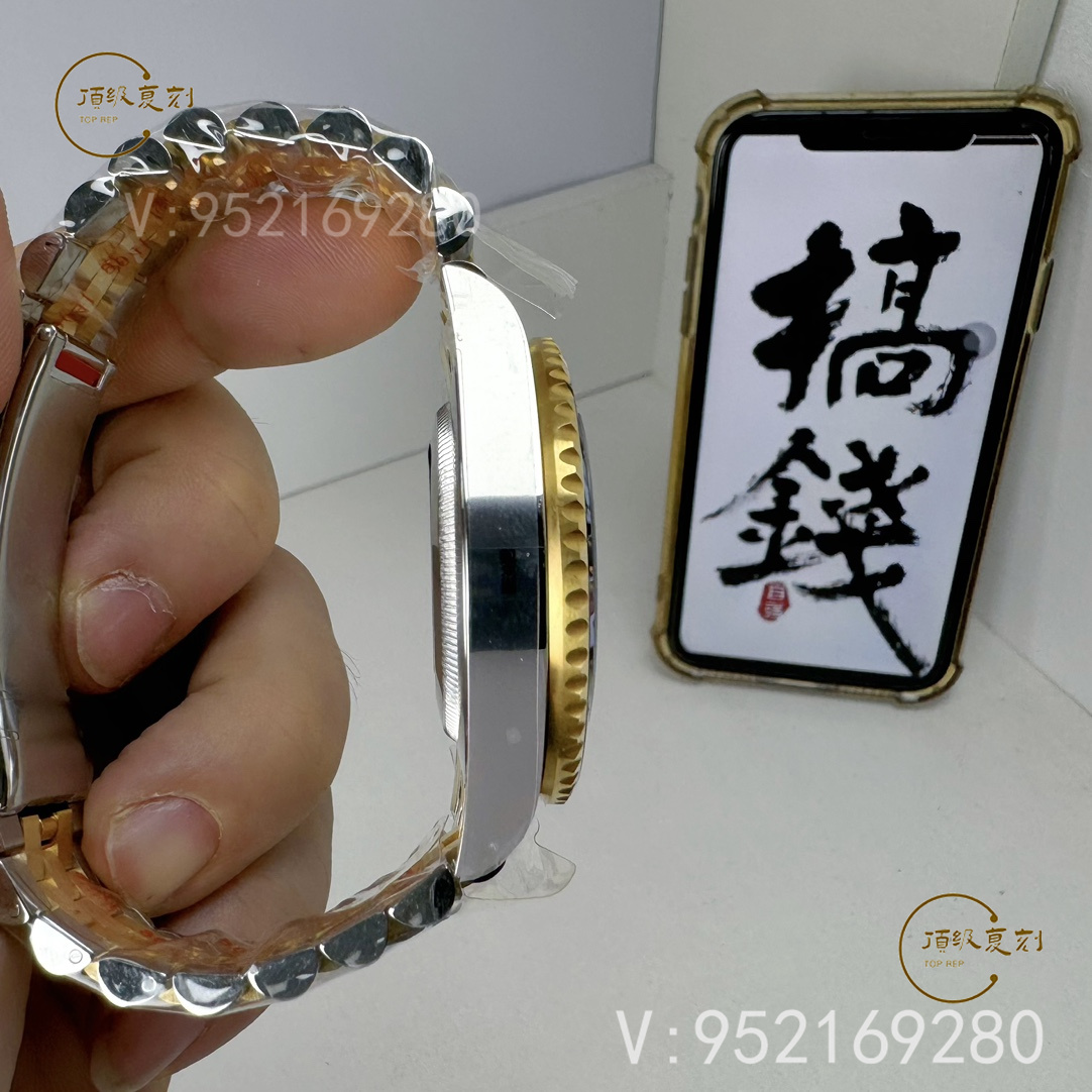 ARF廠新品勞力士配重版格林尼治間金皮蛋圈126713重量多少-復(fù)刻表