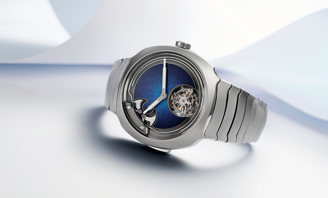 H. MOSER & CIE - 大明火琺瑯煙燻面加身，亨利慕時三問疾速者三問報時陀飛輪藍色琺瑯概念腕表奪目登場