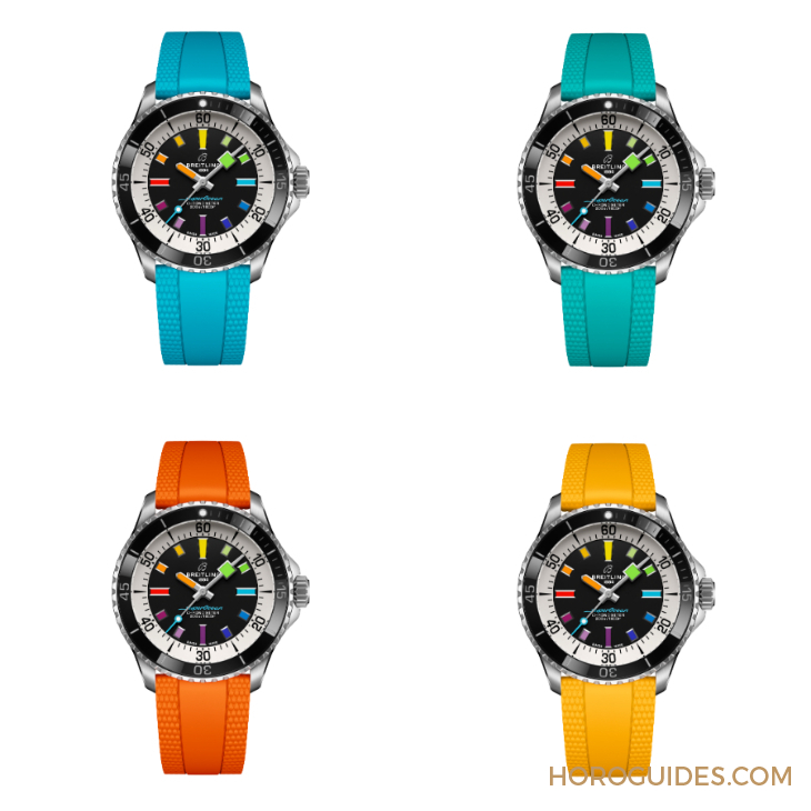 BREITLING - 彩虹時標面、46mm千米深潛新表同步現身|BREITLING Superocean系列新表