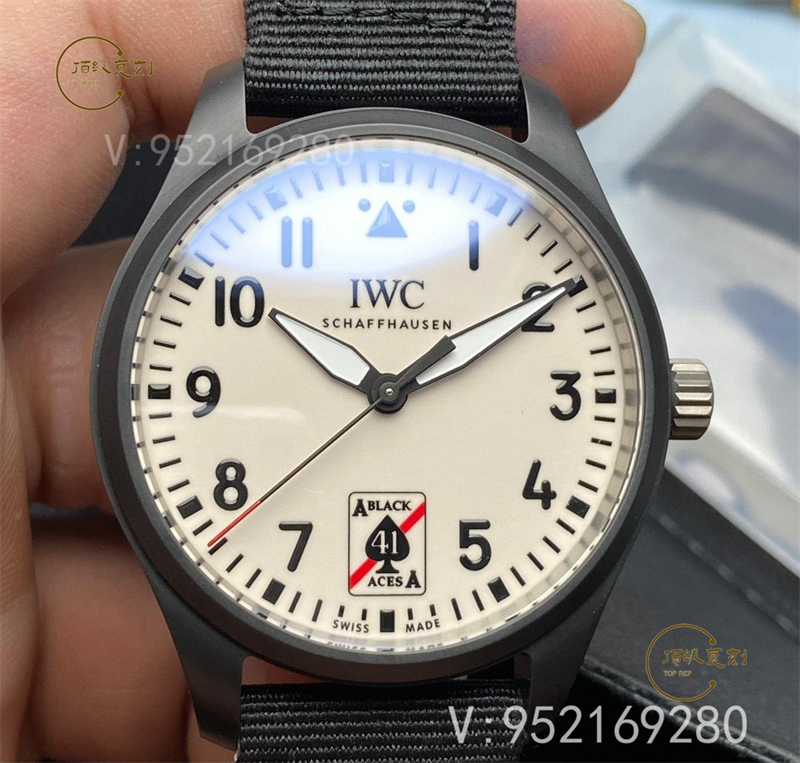 M+廠萬(wàn)國(guó)馬克飛行員黑桃A超級(jí)夜光表如何,表盤(pán)夜光對(duì)版嗎-復(fù)刻表