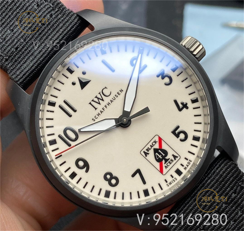 M+廠萬(wàn)國(guó)馬克飛行員黑桃A超級(jí)夜光表如何,表盤(pán)夜光對(duì)版嗎-復(fù)刻表