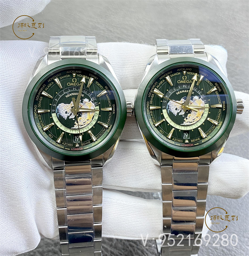 VS廠歐米茄海馬150m系列墨綠世界時復刻表:深度測評與細節解析-復刻表