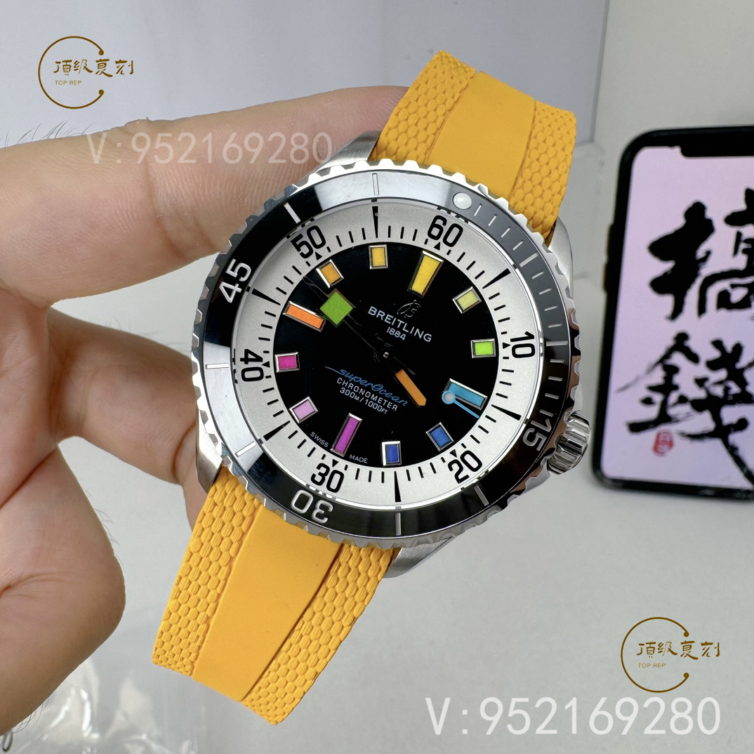 BLS廠百年靈超級海洋彩虹盤A17375211:2824機芯搭載的精致復刻-復刻表